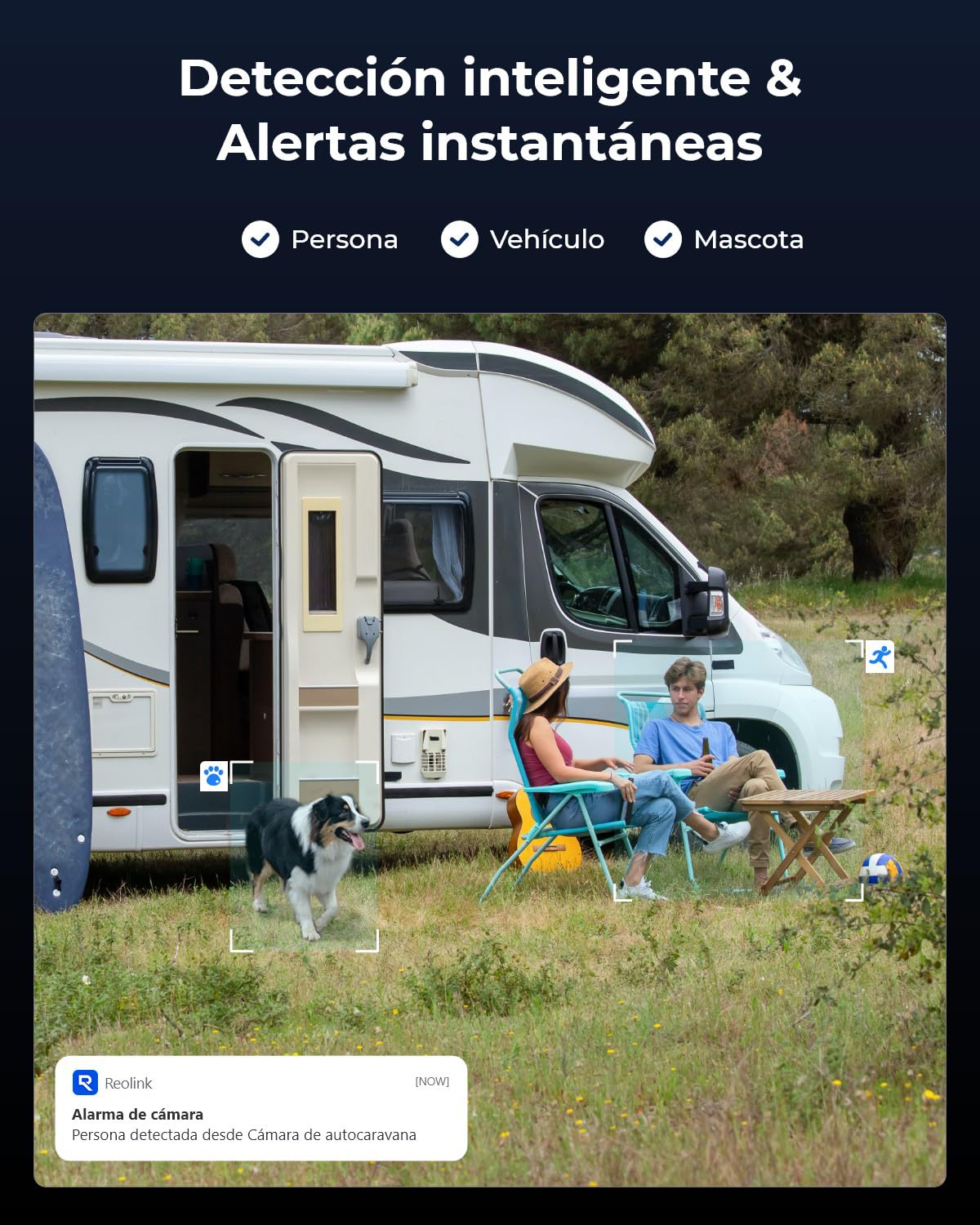 Reolink 8MP 3G/4G LTE Camara Exterior Solar con Tarjeta SIM + Auto-Tracking & Doble Lente, 4K 360° PTZ Camara de Exterior Inalambrica, Detección Smart, Visión Nocturna en Color, TrackMix LTE + SP