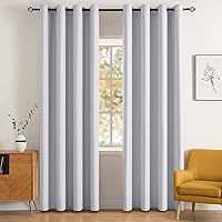 Vista 49 de MIULEE Cortinas opacas para dormitorio o sala de estar, juego de 2 paneles de cortina para ventana con aislamiento térmico y bloqueo de luz