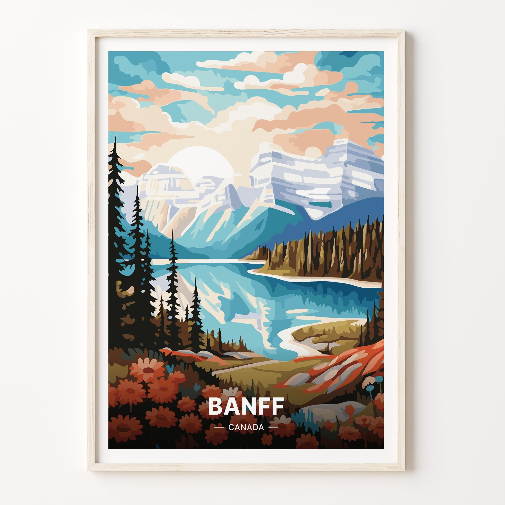 Amazon.com: Artfield Banff National Park Poster, Canada Travel