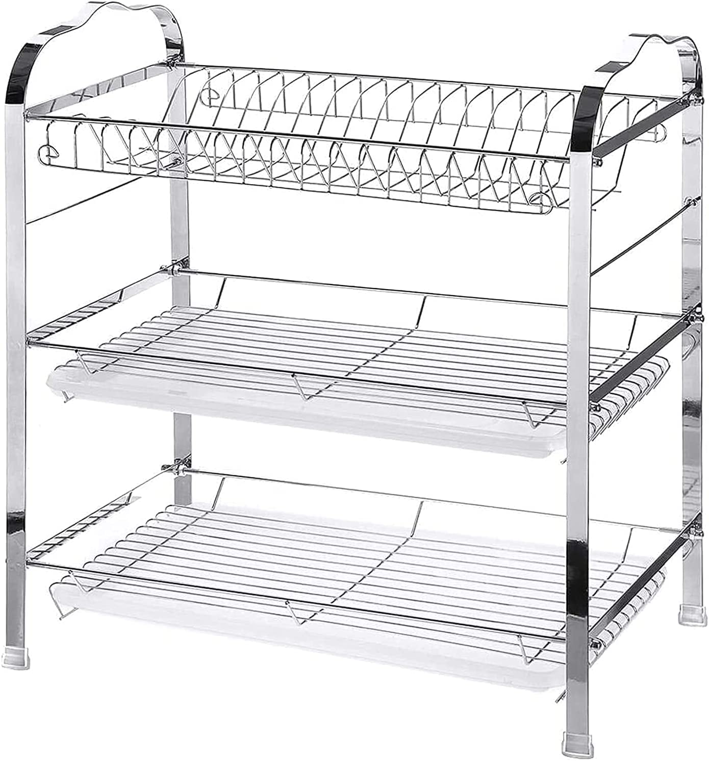 Escurreplatos Escurridor Platos Escurridor De Platos Sobre Fregadero, Escurridor De Estante, Escurridor De Soporte De Cocina De Acero Inoxidable Para Encimera De Cocina Escurridor de Platos Escurre Pl