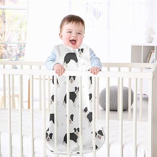 Miniatura 7 de vvfelixl Unisex Border Collie Black Baby Sleeping Bag,Baby Wearable Blanket,Babies Sleep Sack,Sleep Suit for Toddler Infant Newborn 0-6 Months