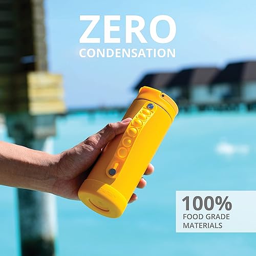 Miniatura 7 de Elemental Botellas de agua icónicas de 14 onzas, botellas para niños para la escuela, niñas y niños, botella de acero inoxidable con aislamiento al