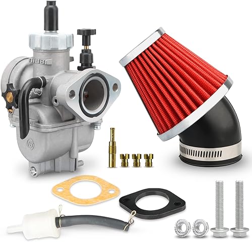Carburador NIBBI PE28 Carburador de 28 mm para motores de motocicleta de 200 cc y 250 cc con brida para motos de cross, pit bike, ATV, cuadriciclos