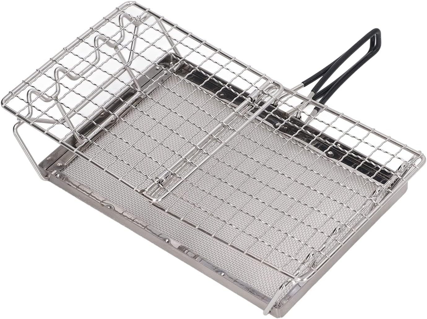 Camping Stove Toaster Outdoor Stovetop Toaster Premium Stainless Steel Foldable Portable Stable Structure for Picnic