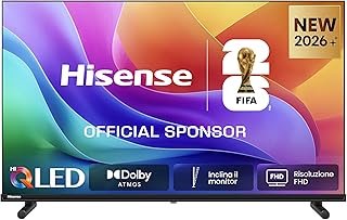 Hisense Smart TV QLED 32″ FHD 32E5ST 60Hz Dolby Atmos Audio VIDAA OS with 1000+ APP, HDR10, Game Mode, Works with Alexa, W…