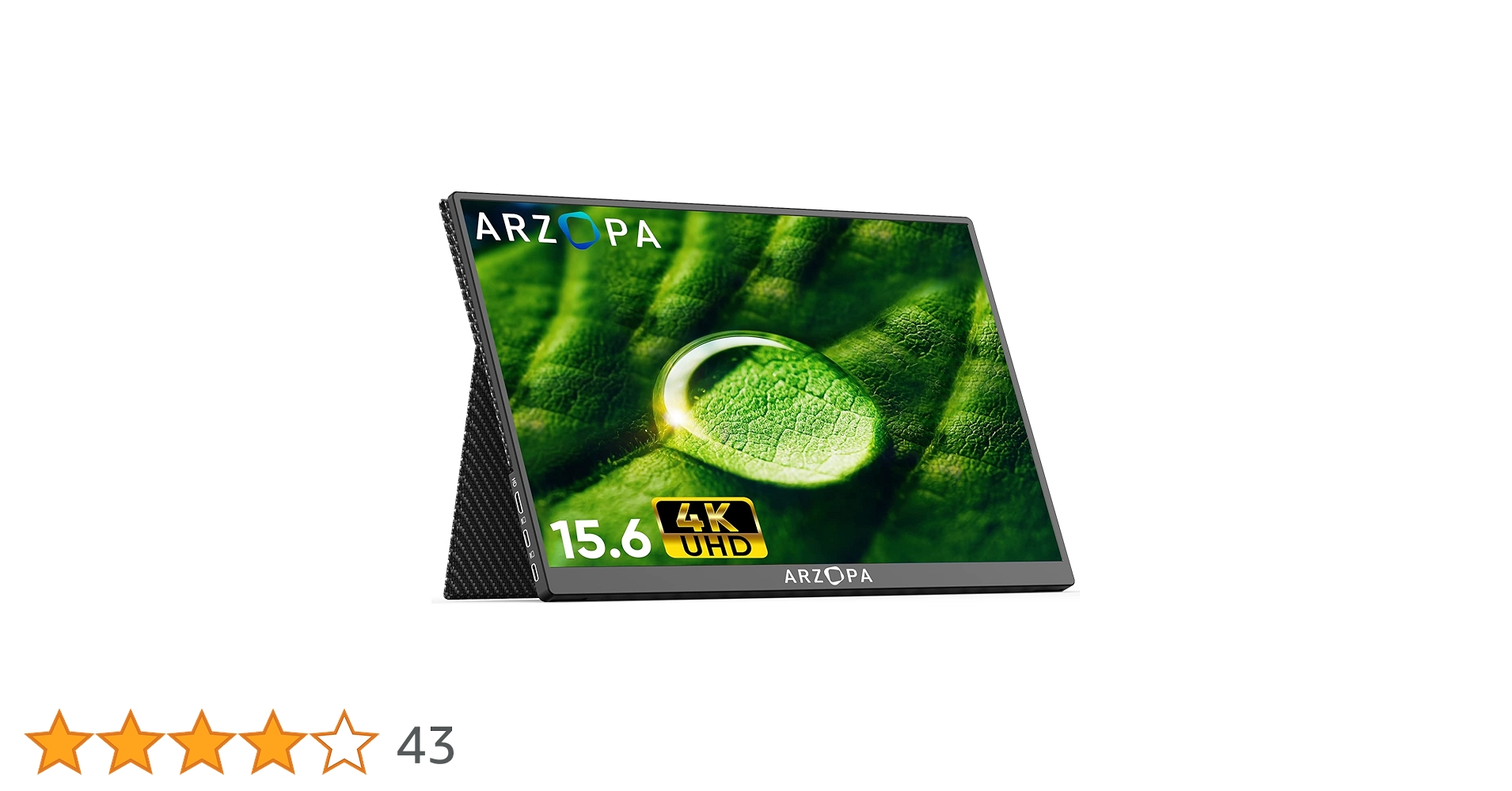 Przenośny monitor ARZOPA 4K, 15,6-calowy przenośny monitor