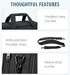 EMPSIGN Laptop Case Briefcase, 17.3 Inch Laptop Bag Expandable Messenger Bag for Men & Women Water Repellent, RFID Blocking