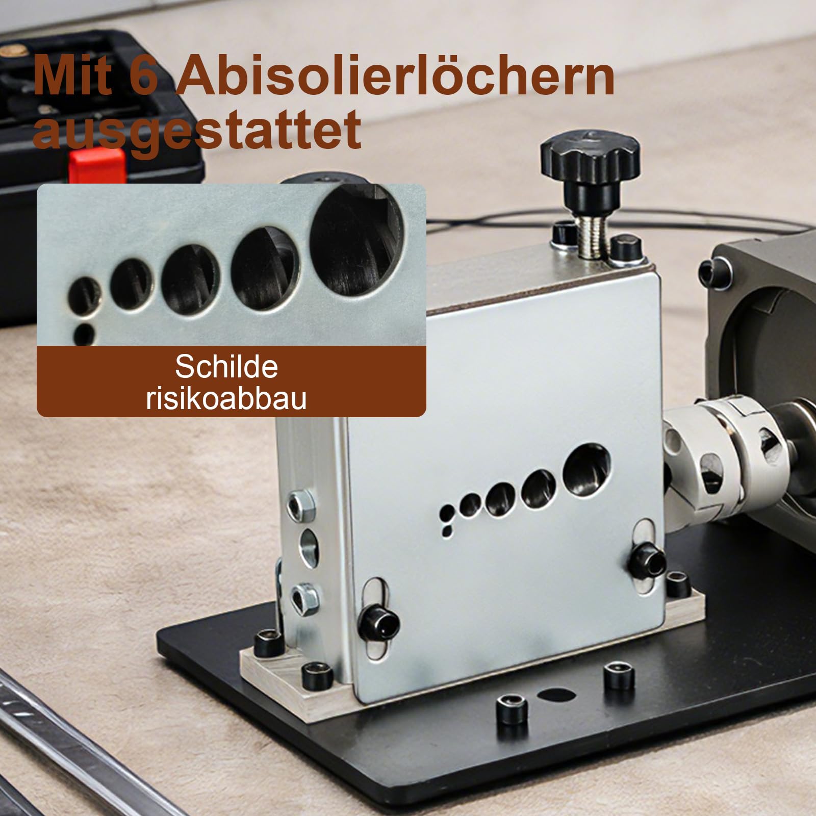 Youyijia Kabelabisoliermaschine Elektrisch, φ3-17mm Kabelschälmaschine 60W Abisoliermaschine 7 Abisolierkanäle, Tragbare Kabelabziehmaschine Ideal zum Abisolieren von Kupferdraht