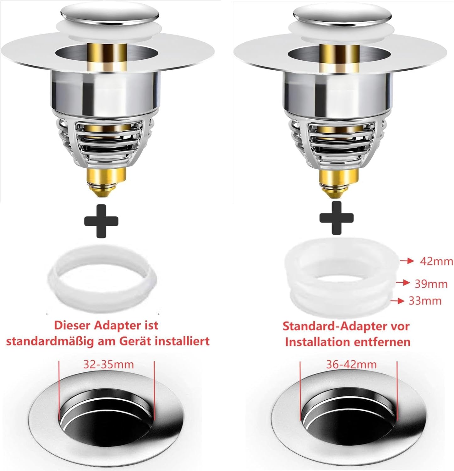Lefolyó dugó telepítési útmutató