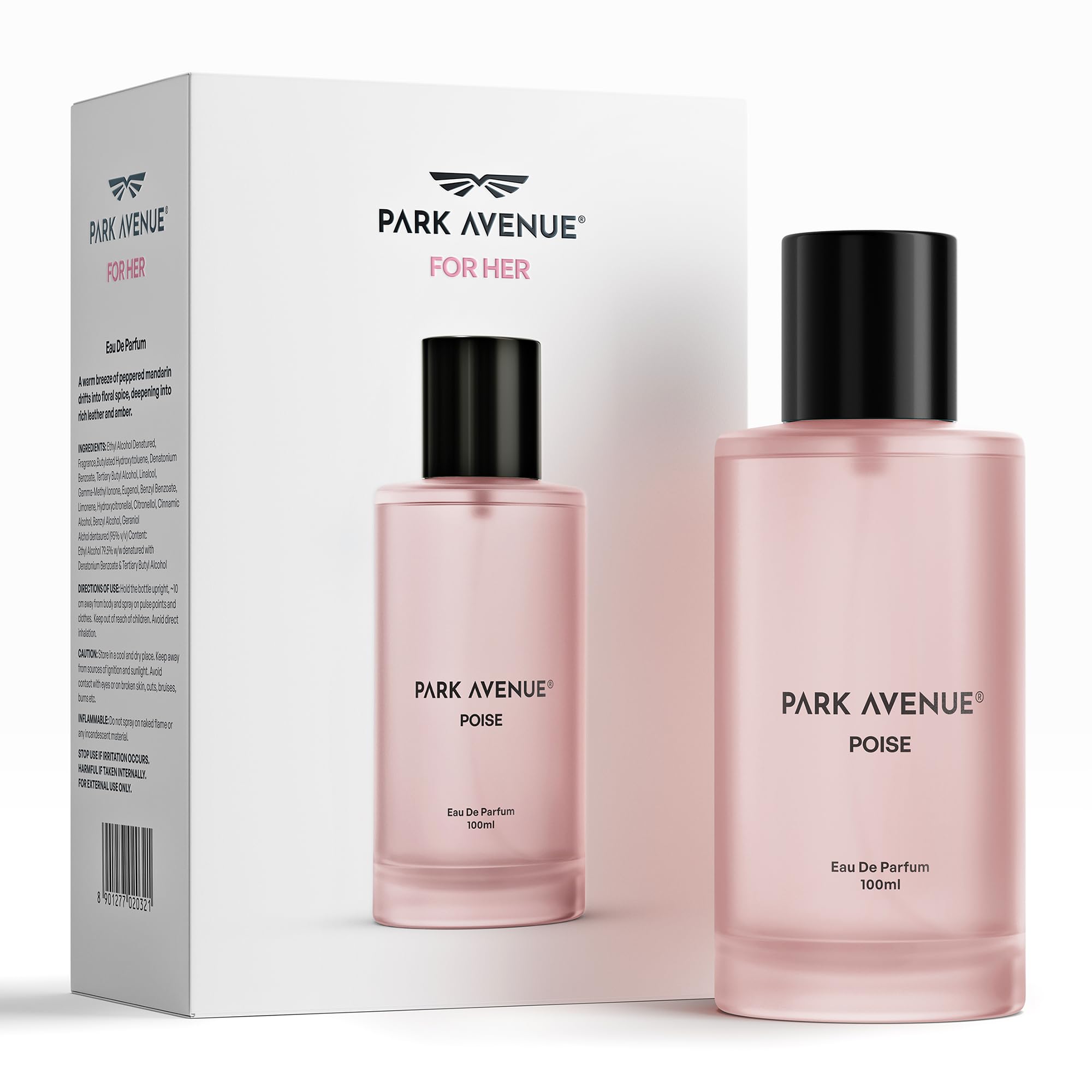 Park Avenue Poise Women EDP 100ml | Long Lasting Perfume for Woman | Orange, Jasmine, Amber & Vanilla Leather |Fresh and Spicy, Floral Fragrance-picture-28