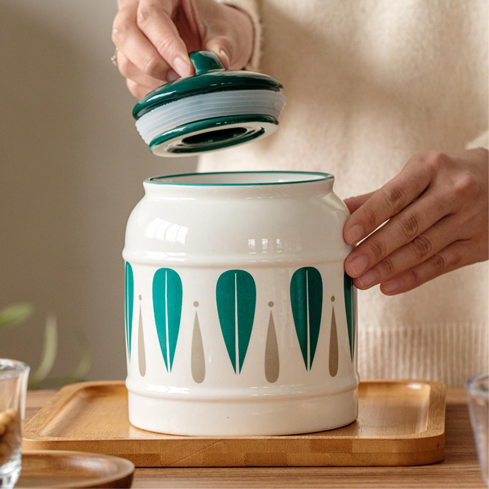 Vaso sigillato colore sottosmalto da cucina per la casa squisita personalità ornamenti-medio