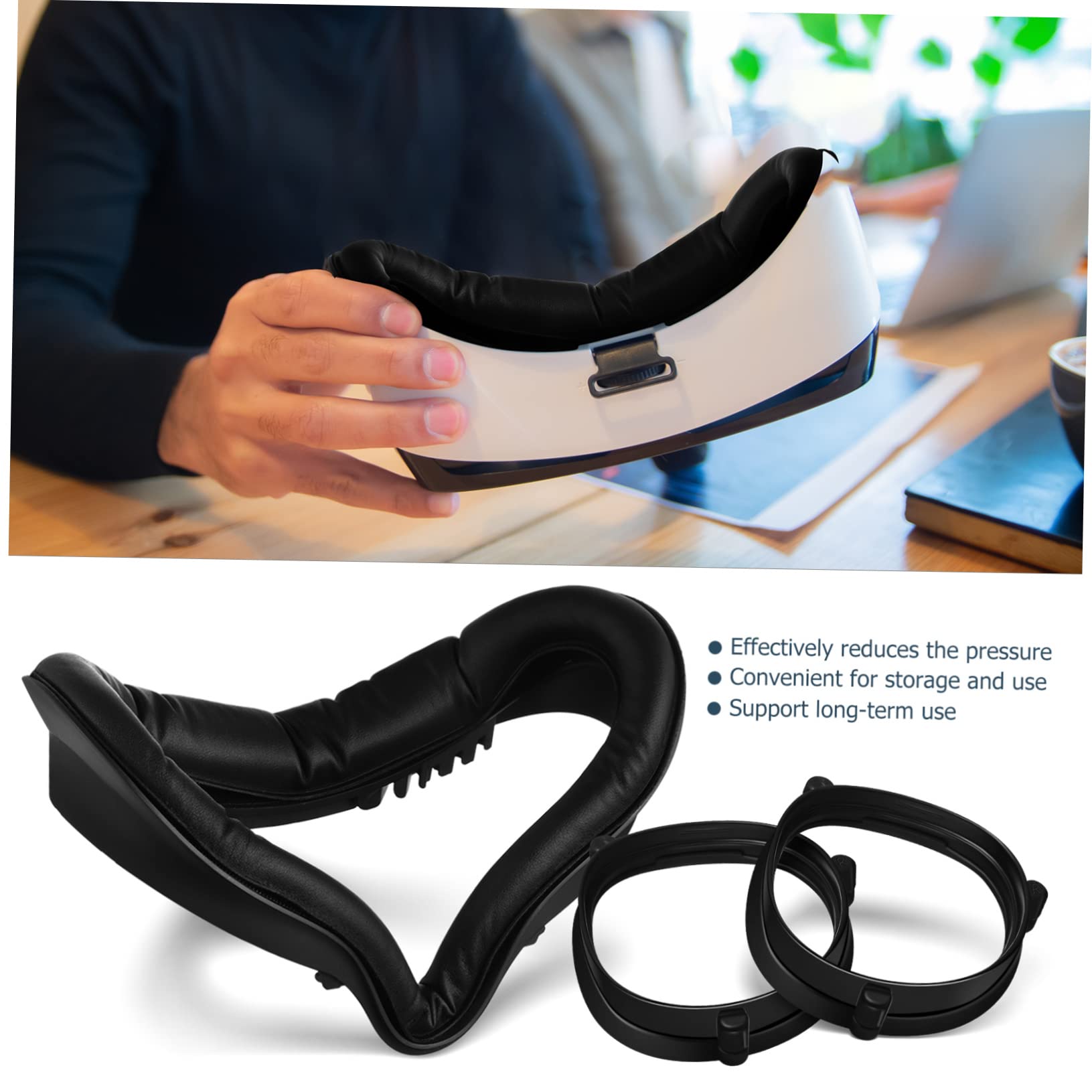 Mikinona Vr-linsenmaske Magnetischer Brillen-abstandshalter Linsenschutz-abstandshalter Kompatibel Mit Vr-Brille Linsenabdeckungen Vr-linsen-Schutz Ersatzmaske Für Vr-linse