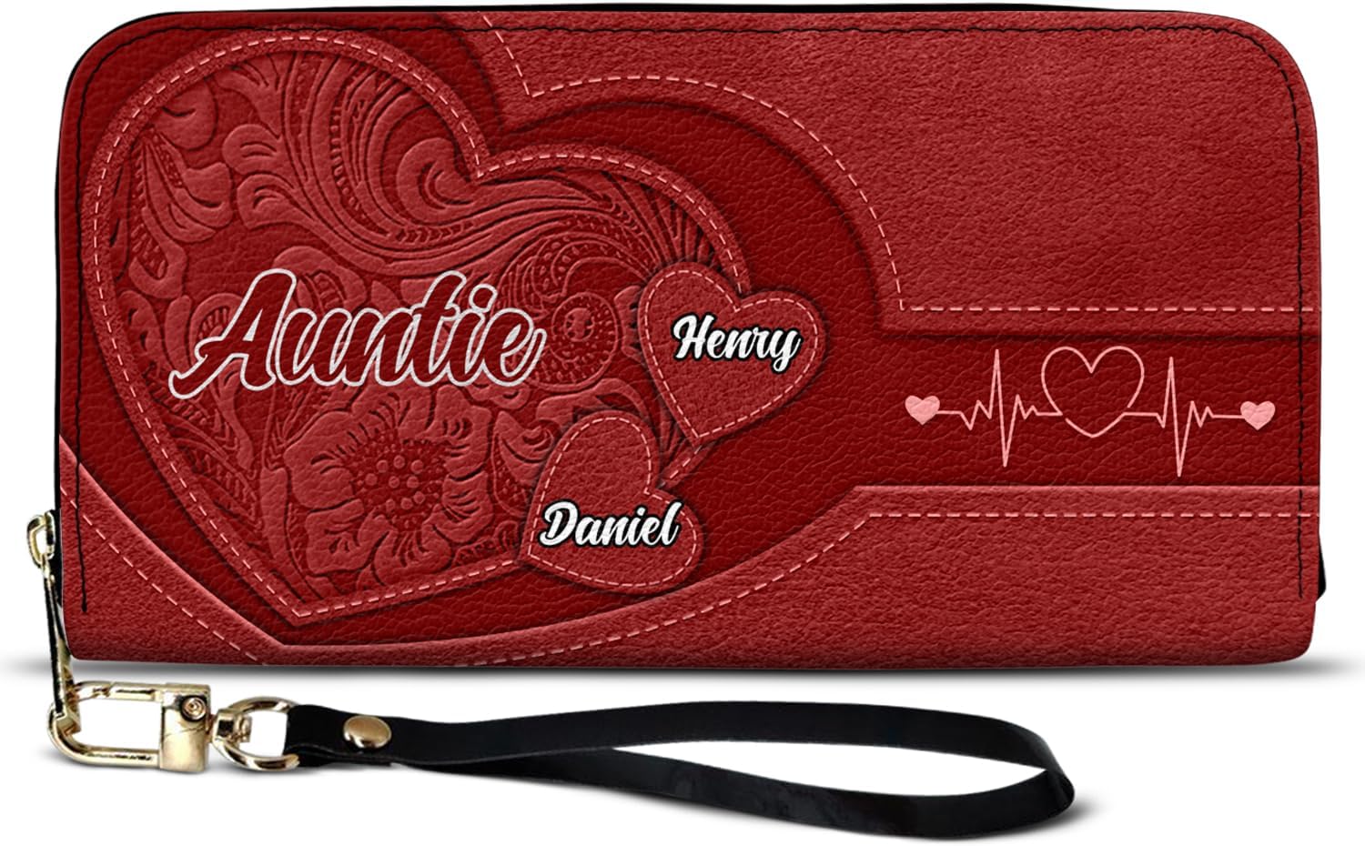 Personalized Combo Leather Wallet And Bag - Stylish Matching Handbag Set for Grandma Mom, Meaningful Family Keepsake, Birthday Mother's Day Holiday Present - Grandma Mommy's Little Sweethearts