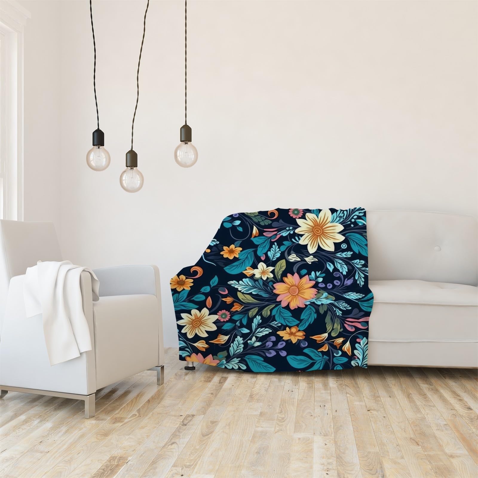 Generisch Puszysty koc do wtulania się, żółty, różowy, Hahui, 220 x 240 cm, miękki i dwustronny koc polarowy, idealny koc na sofę dla wszystkich, przytulny koc na sofę i łóżko AL24