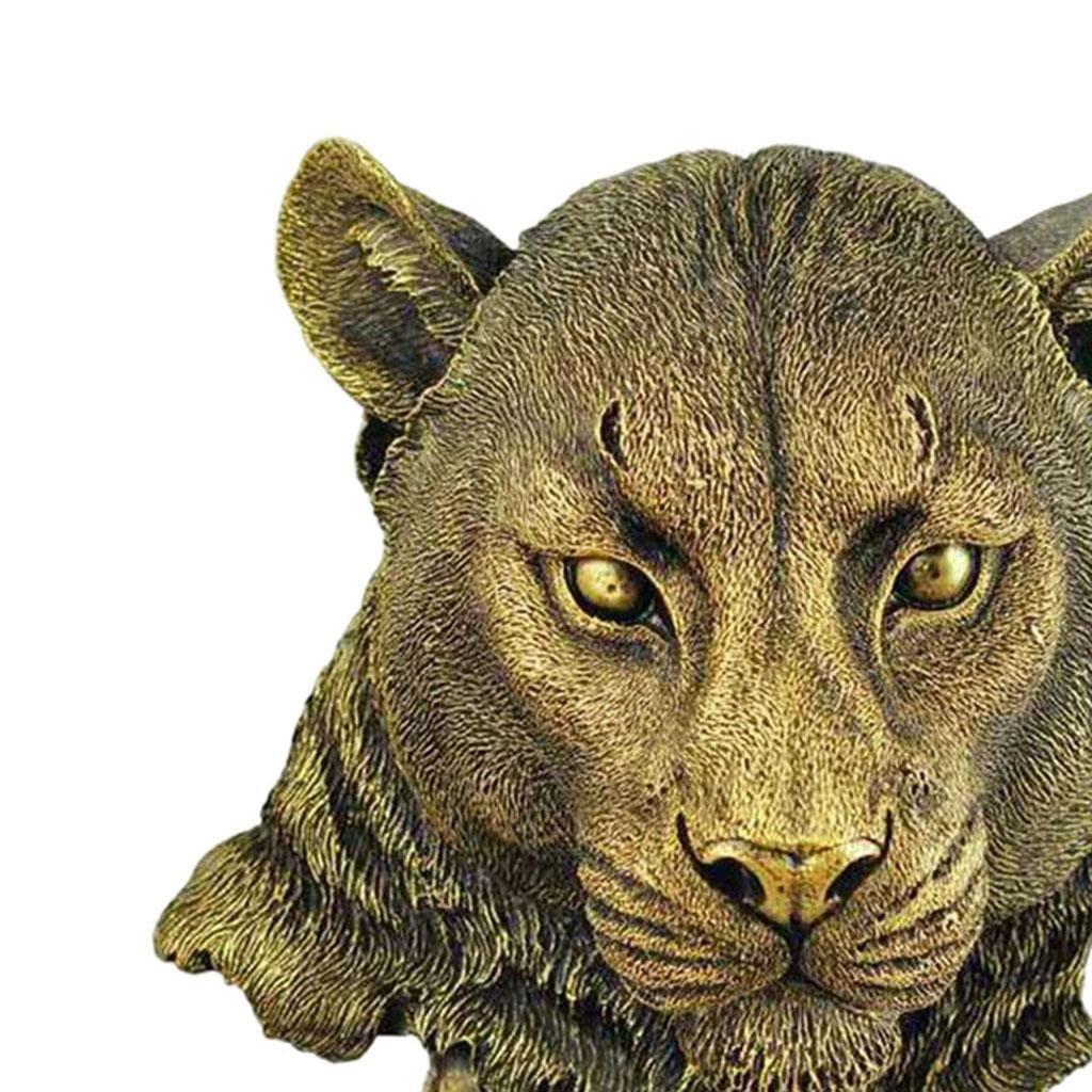 WOVEBIUS Głowa zwierzęcia montowana na ścianie statuetka 3D figurki dom salon dekoracja lampart