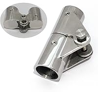 KEEHUI 316SS Folding Swivel Boat Tube Connector for 1 Inch OD Pipe - Marine Rail Fitting for Yachts & Boats