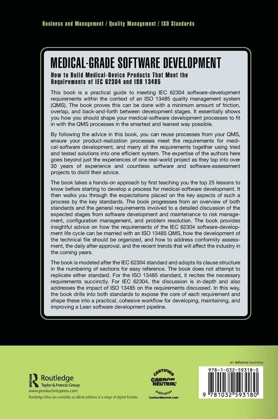Medical-Grade Software Development: How to Build Medical-Device Products That Meet the Requirements of IEC 62304 and ISO 13485