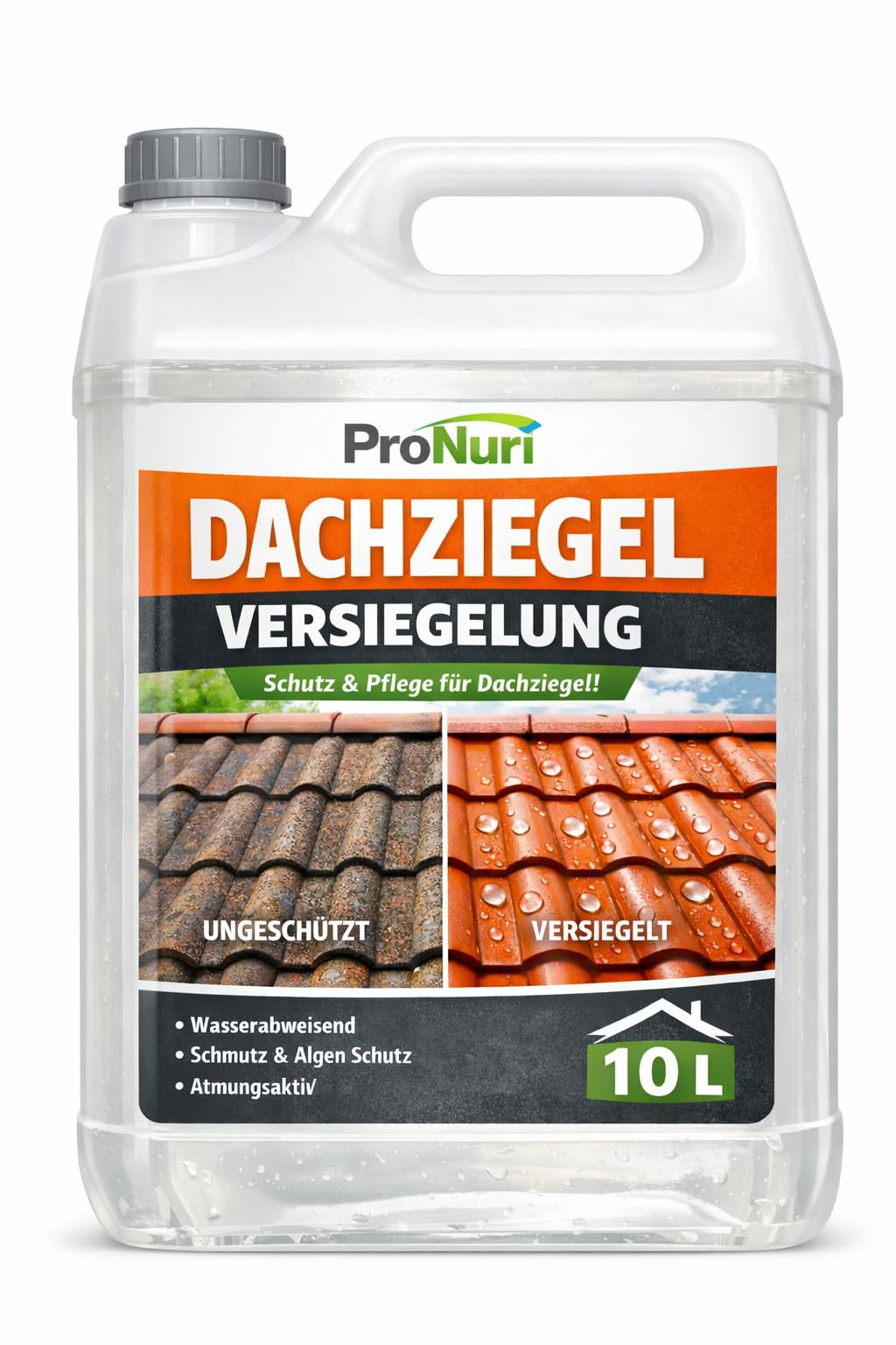 10 L Dachziegel Imprägnierung Dachflächen Versiegelung Schutzsiegel Moos Dach