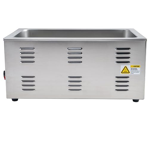Miniatura 3 de Winco FW-S600 Cocina eléctrica/calentador de alimentos, 1500 vatios, acero inoxidable, mediano