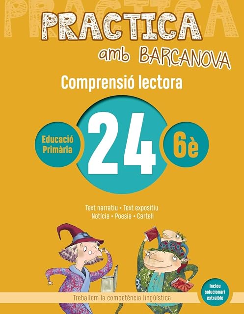 Portada de Comprensio Lectora 24 6º Educacion Primaria Practica amb Barcanova Ed