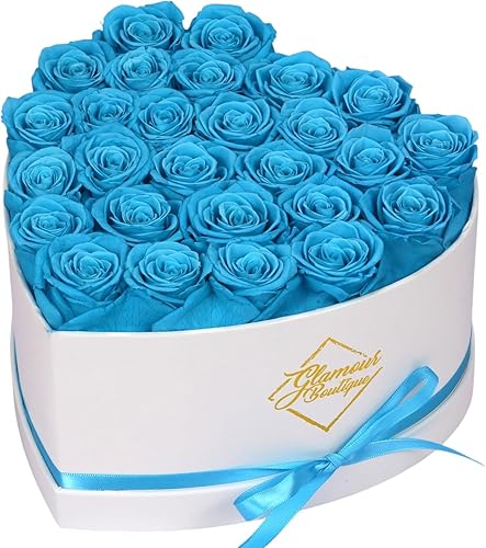 Miniatura 15 de GLAMOUR BOUTIQUE Rosas preservadas en una caja, regalos para ella, esposa y mamá, decoración de flores de rosas para regalo de cumpleaños, ramo de