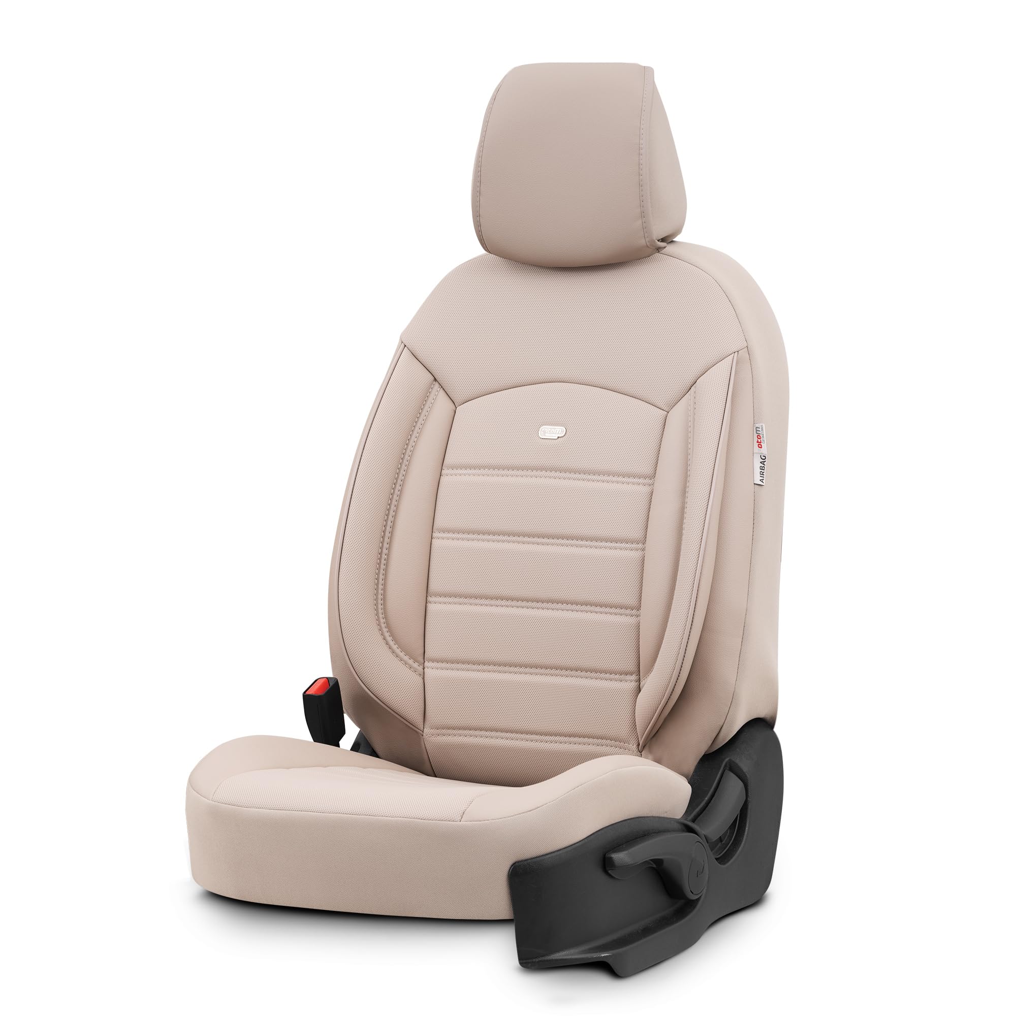 Otom Inspire Design Premium Deri Ekstra Destekli Universal Oto Koltuk Kılıfı Tam Set (Bej)