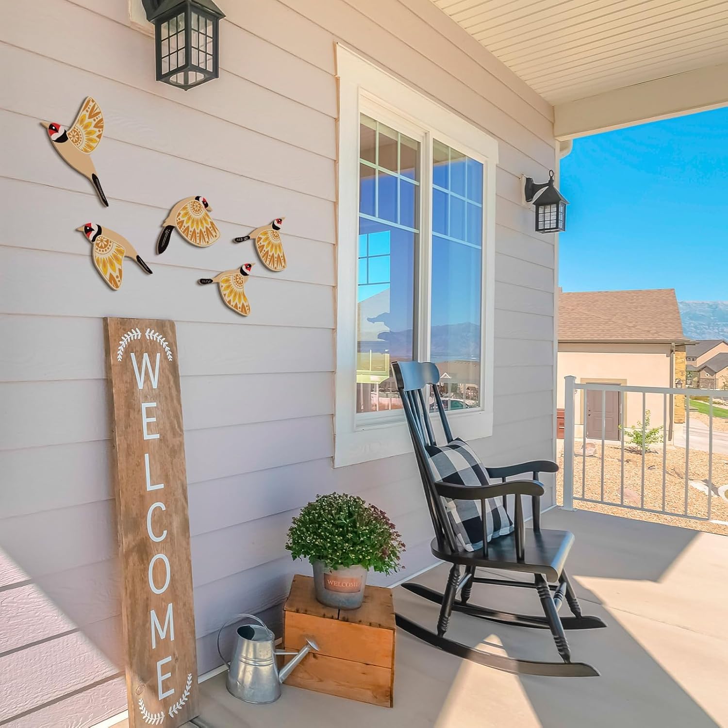 مجموعة فنية جدارية من اكس سبرينج بيرد مكونة من 5 قطع، ديكور حا... - view 6