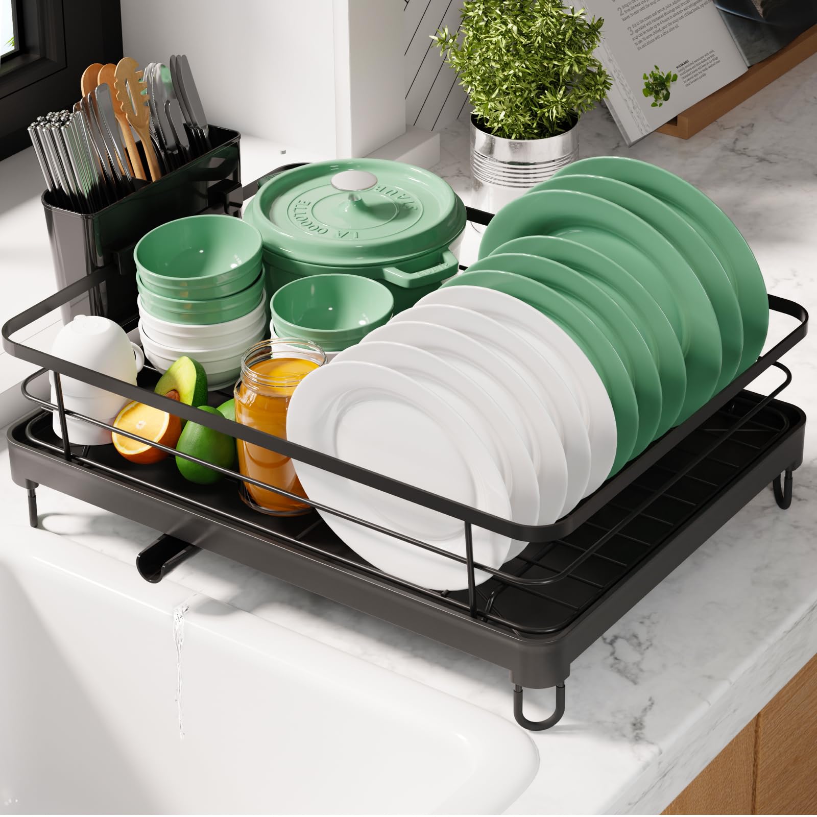 Amazon.com - Kitsure Dish Drying Rack for Kitchen Counter