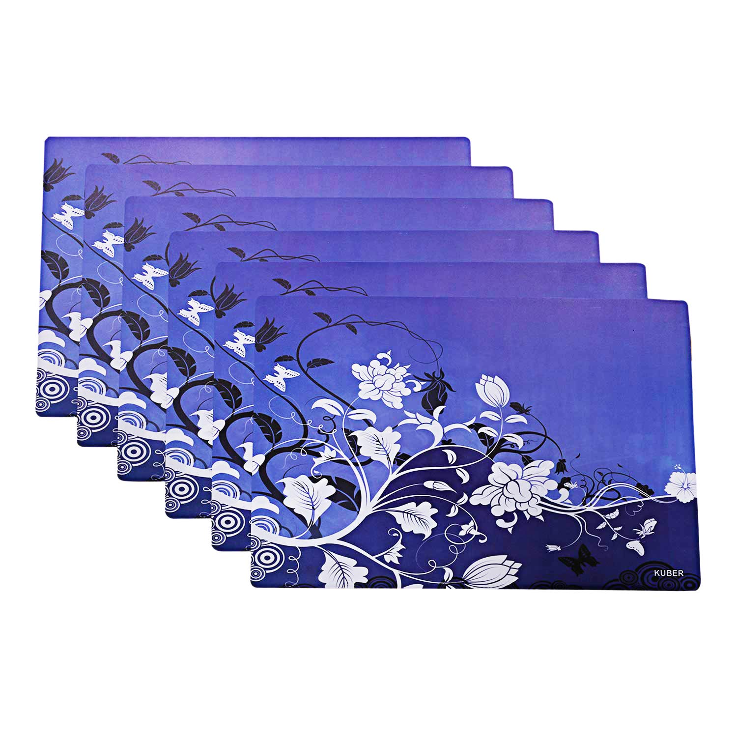 Kuber Industries PVC 6 Pieces Refrigerator Drawer Mats (Blue) -CTLTC11151 - Image 3 thumbnail
