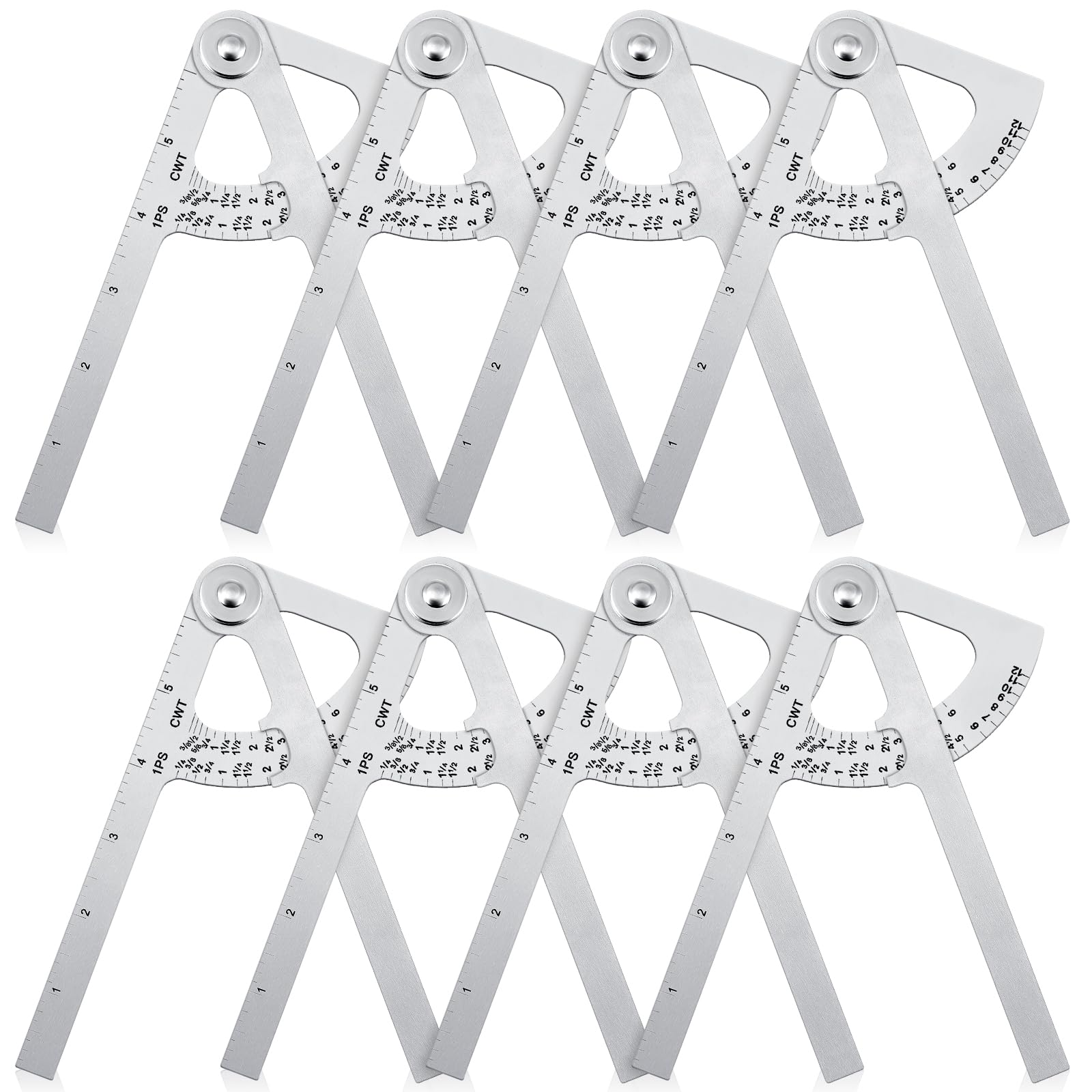 Pipe Calipers - 2 Pack Stainless Steel Measurement Tool -8