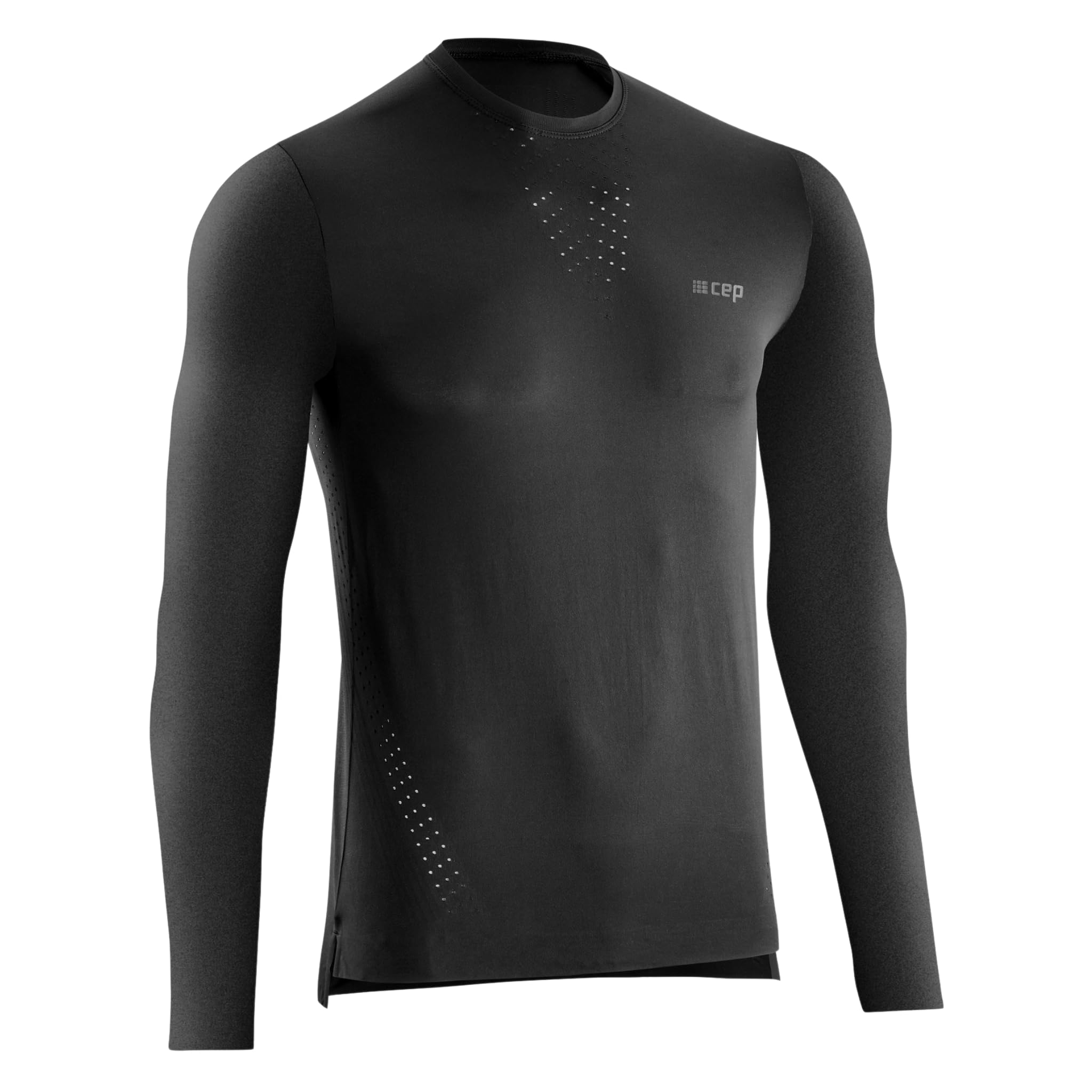 CEP – Run Ultralight Shirt Long Sleeve für Herren | Atmungsaktives Langarm Laufshirt mit perfektem Black | Größe XL