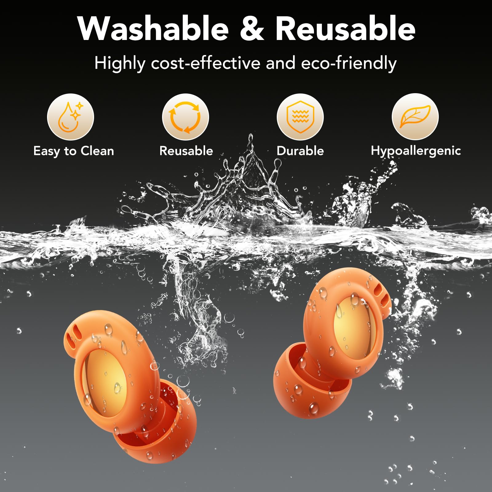 Tappi per le orecchie in silicone antirumore per dormire