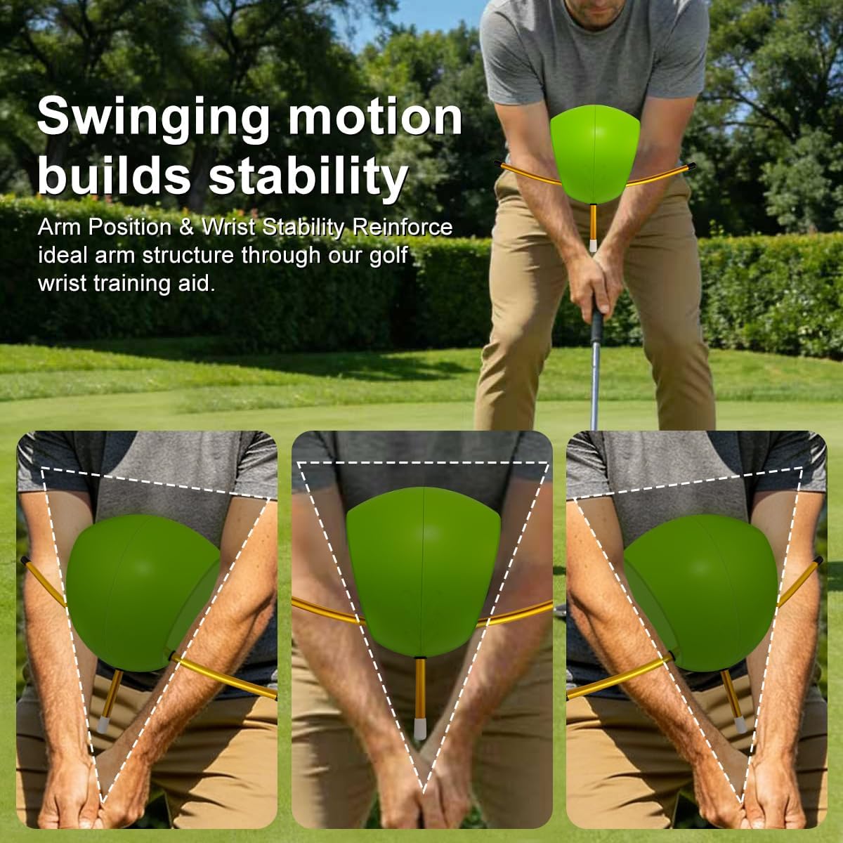 The Connector Golf Training Aid,Golf Swing Trainer for Posture Correction Practice(2 Piece), Simple and Effective Training Tool for Golfers Seeking to Improve Overall Game