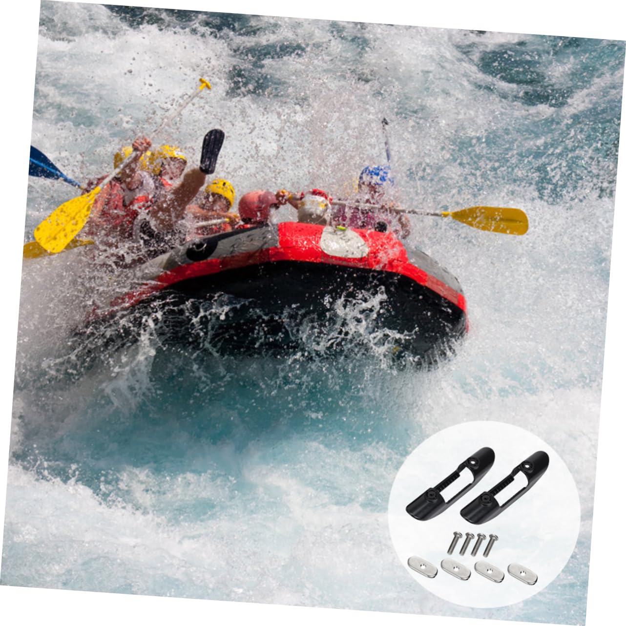 Toddmomy Universal Kayak Paddle Clip Holder Plastic Paddle Mount Kayak Accessory