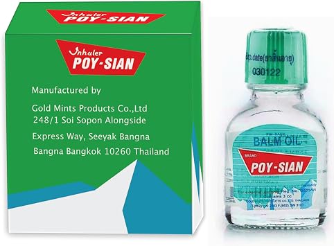 POY-SIAN Thai PIM-Saen Balm Oil 3ml (Pack of 3)
