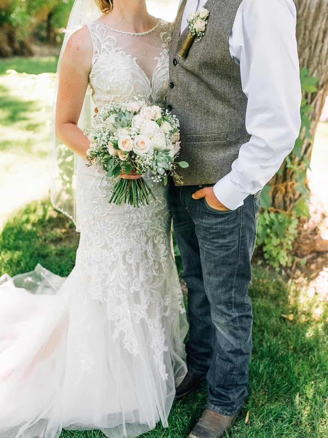 Men's Herringbone Tweed Suit Vest Wedding Retro Mens Tweed Vest V Neck Casual Wool Blend Waistcoat