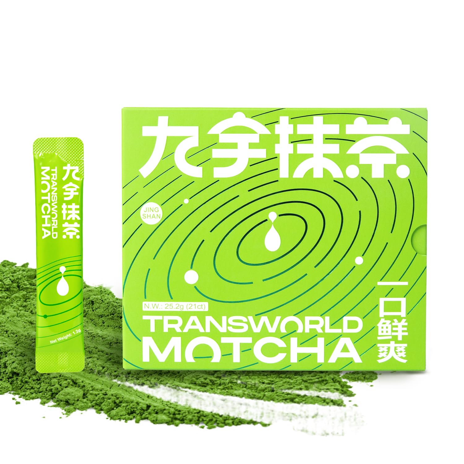 Auténtico té verde matcha ceremonial USDA Orgánico Premium Matcha en polvo para beber y café con leche 100% puro, sin aditivos, 21 barras