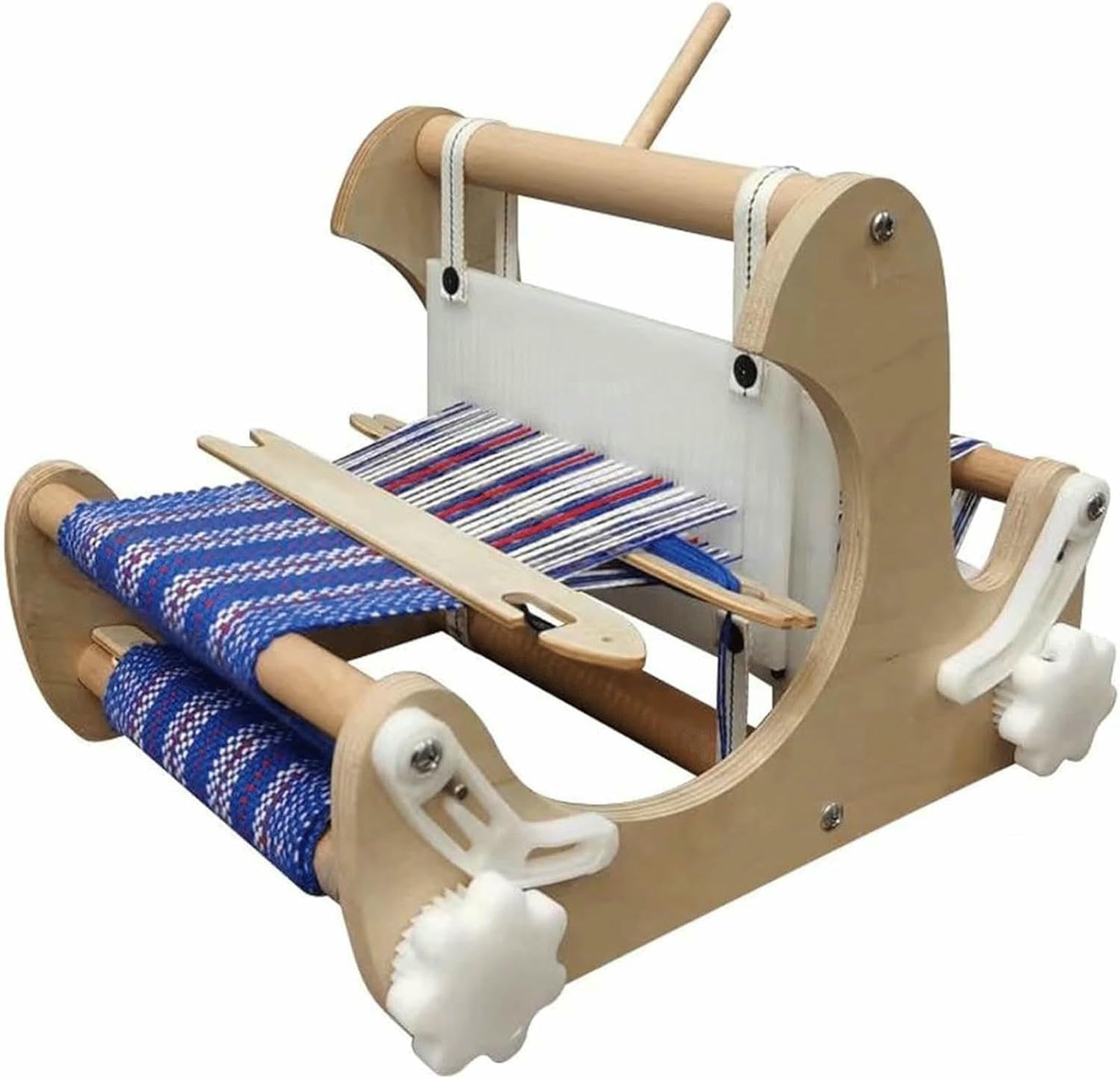 Cadre à tisser avec fils mélangés et machine à tricoter à la main en bois pour débutant