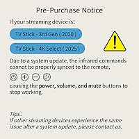 Vista 6 de Control remoto de TV por voz de repuesto para AMZ Stick (HD, 4K, 4K Max, Lite), TV Cube y Omni, Insignia, Toshiba, Smart TV