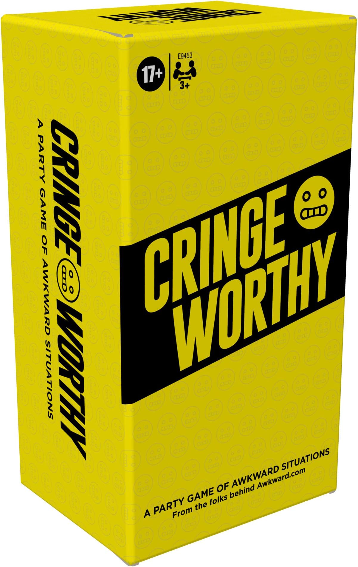 Hasbro Gaming Cringeworthy Game; Adult Party Game of Awkward Situations for Ages 17 and Up; Adult Content; Judging Party Card Game