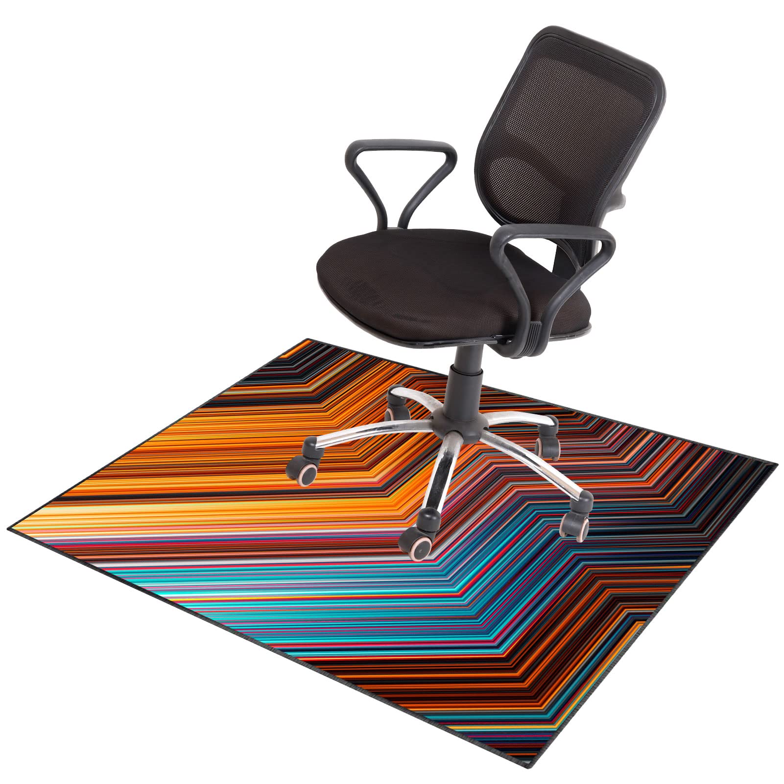 EYZO Chair Mat For Low-Medium Pile Carpet Floors Floor Protectors Office Chair Mat Computer Chair Mat Desk Chair Mat For Hardwood Floor For Rolling Chairs Gaming Chair Rug For Home Office 80 × 120 cm