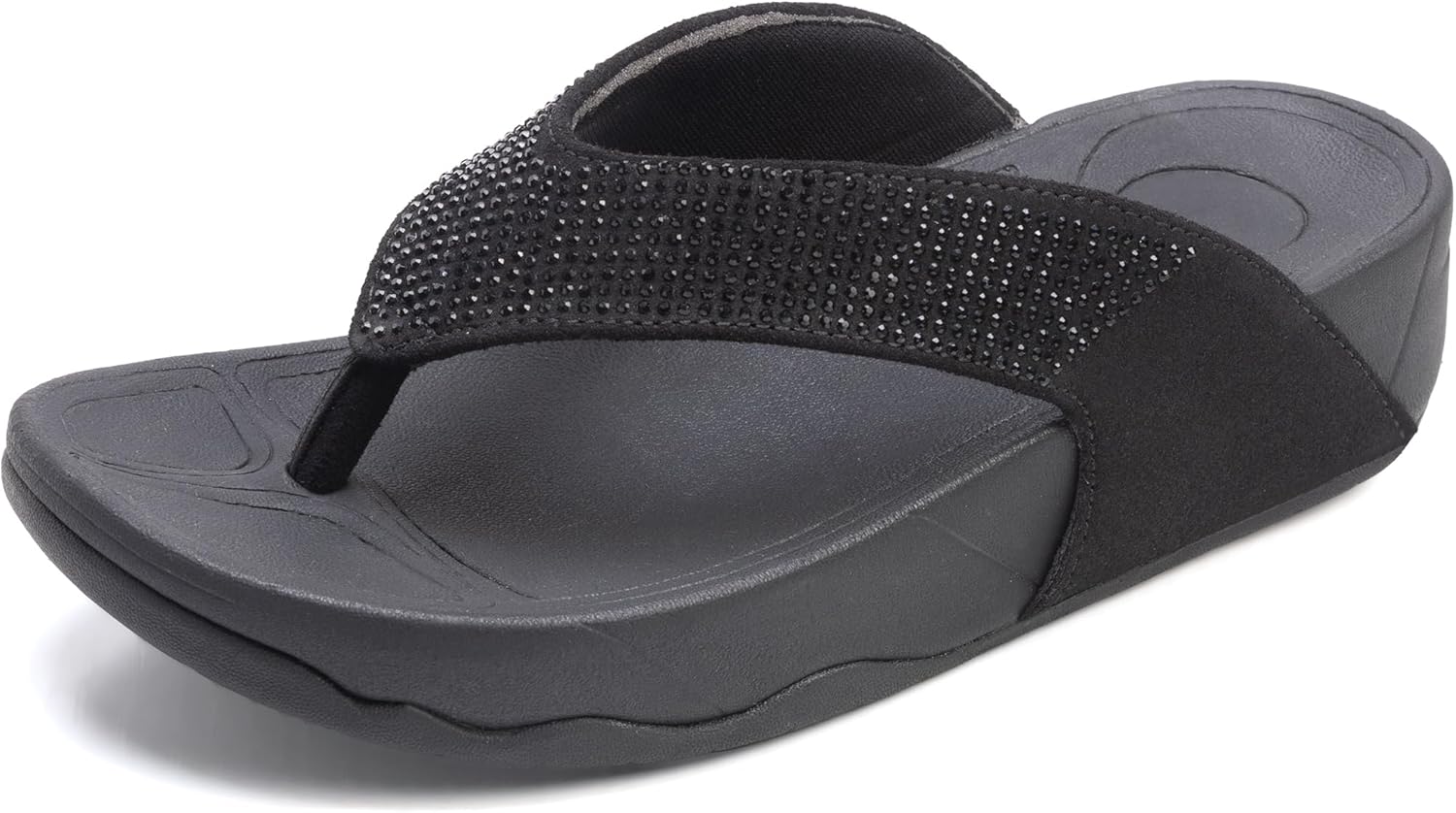 Women's Orthotic Cushion Flip Flops sandals Women Thong Sandals Arch Support Soft Flip Flop Sandal Non-Slip Beach Wedge Sandal