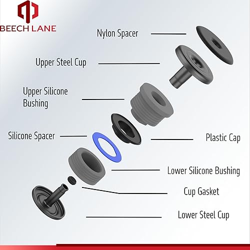 Miniatura 5 de Beech Lane Kit de montaje de cuerpo de silicona para Ford F-250  F-350 Crew Cab 2008-2016, soportes de silicona de grado superior que mejoran el