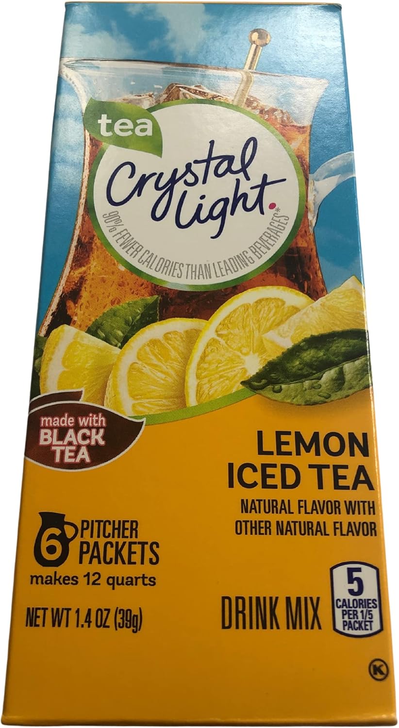 Amazon.co.jp Crystal Light Pitcher Packs Drink Mix, Lemon Iced Tea