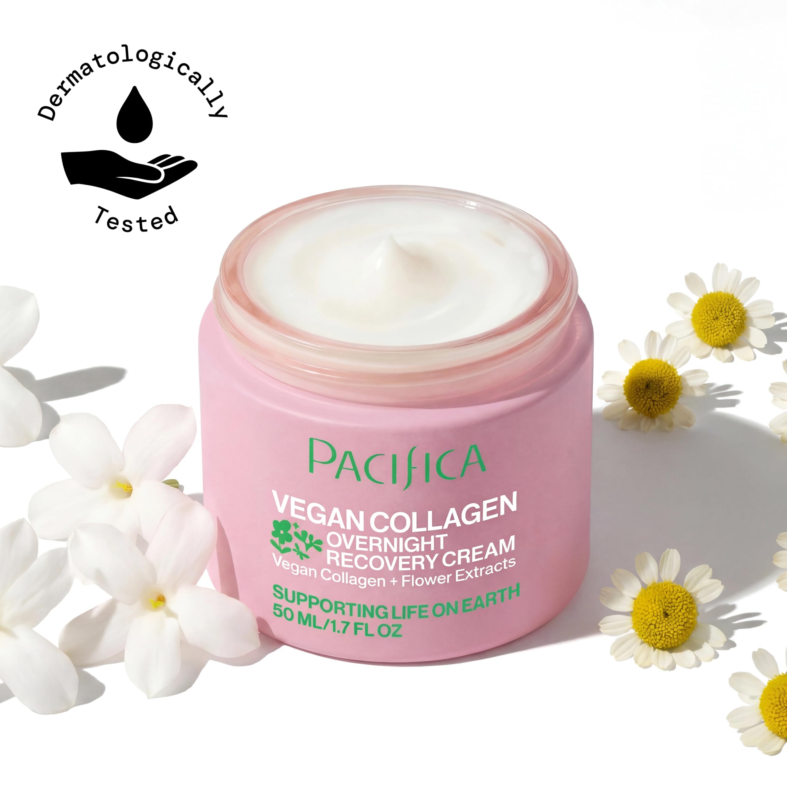 Pacifica Vegan Collagen Overnight Recovery Cream For Unisex 1.7 oz Cream