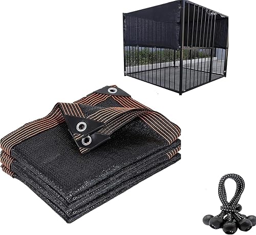 HomeABC 10x10ft Dog Kennel Shade Cover, 95% UV Block Mesh Tarp with Grommets for Outdoor Dog House & Chicken Coop HomeABC 10x10ft Dog Kennel Shade Cover, 95% UV Block Mesh Tarp with Grommets for Outdoor Dog House & Chicken Coop