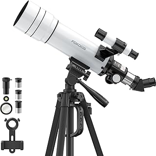 Telescope for Adults & Kids, 70mm Aperture 400mm AZ Mount Astronomical Refracting Telescope, (20x-333x) Magnification for Astronomy Beginners, Astronomy Gift for Kids