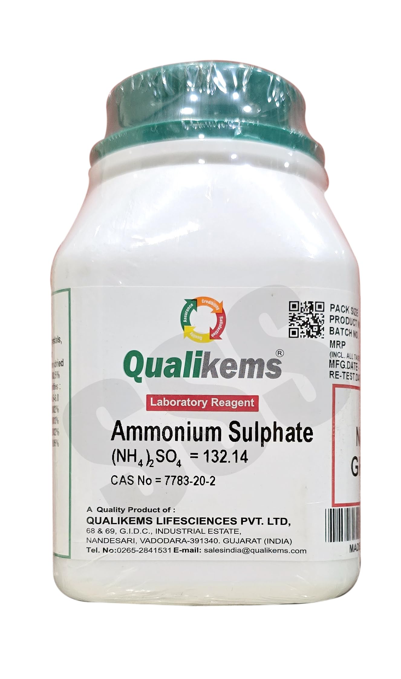 Ammonium Sulphate LR 500gms (QUALIKEMS) CAS No =7783-20-2-picture-14