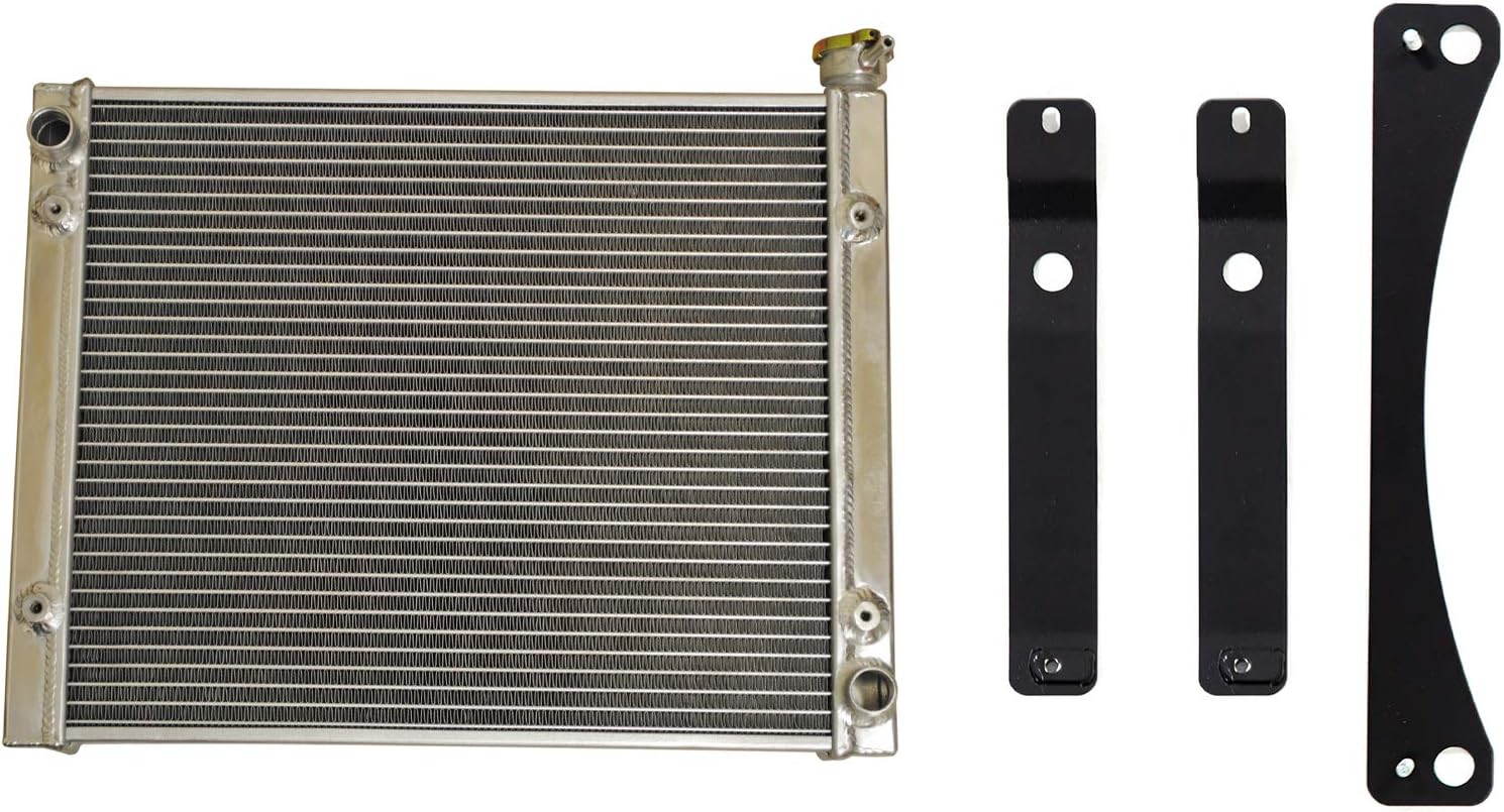 SuperATV Heavy Duty Radiator for 2016+ Polaris General 1000 | 2020+ Polaris General XP 1000 - Better Cooling Capacity