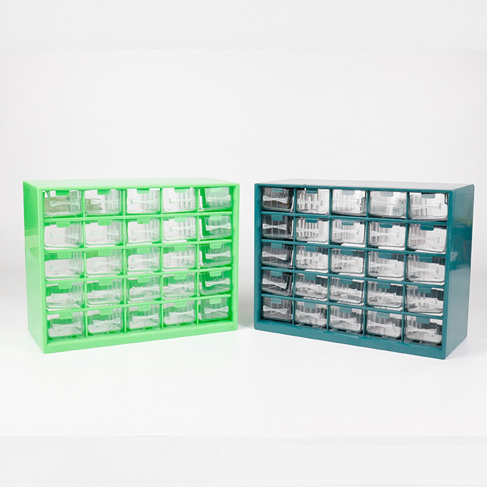 Contenitore per attrezzi verticale espandibile con 25 sezioni personalizzabili, in ABS trasparente per l'uso in officina, organizer per articoli da ufficio
